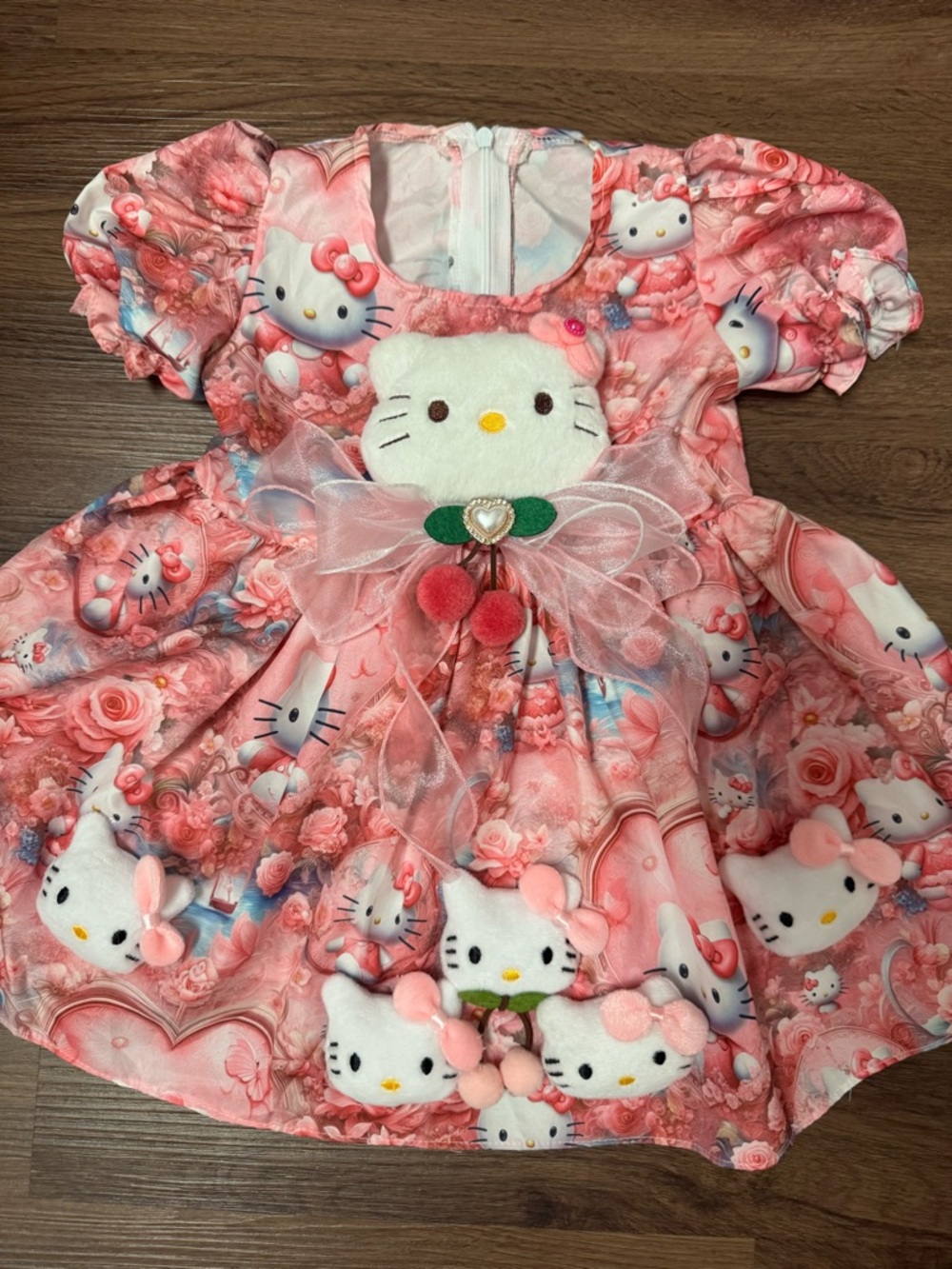 Hello Kitty plush girl dress
